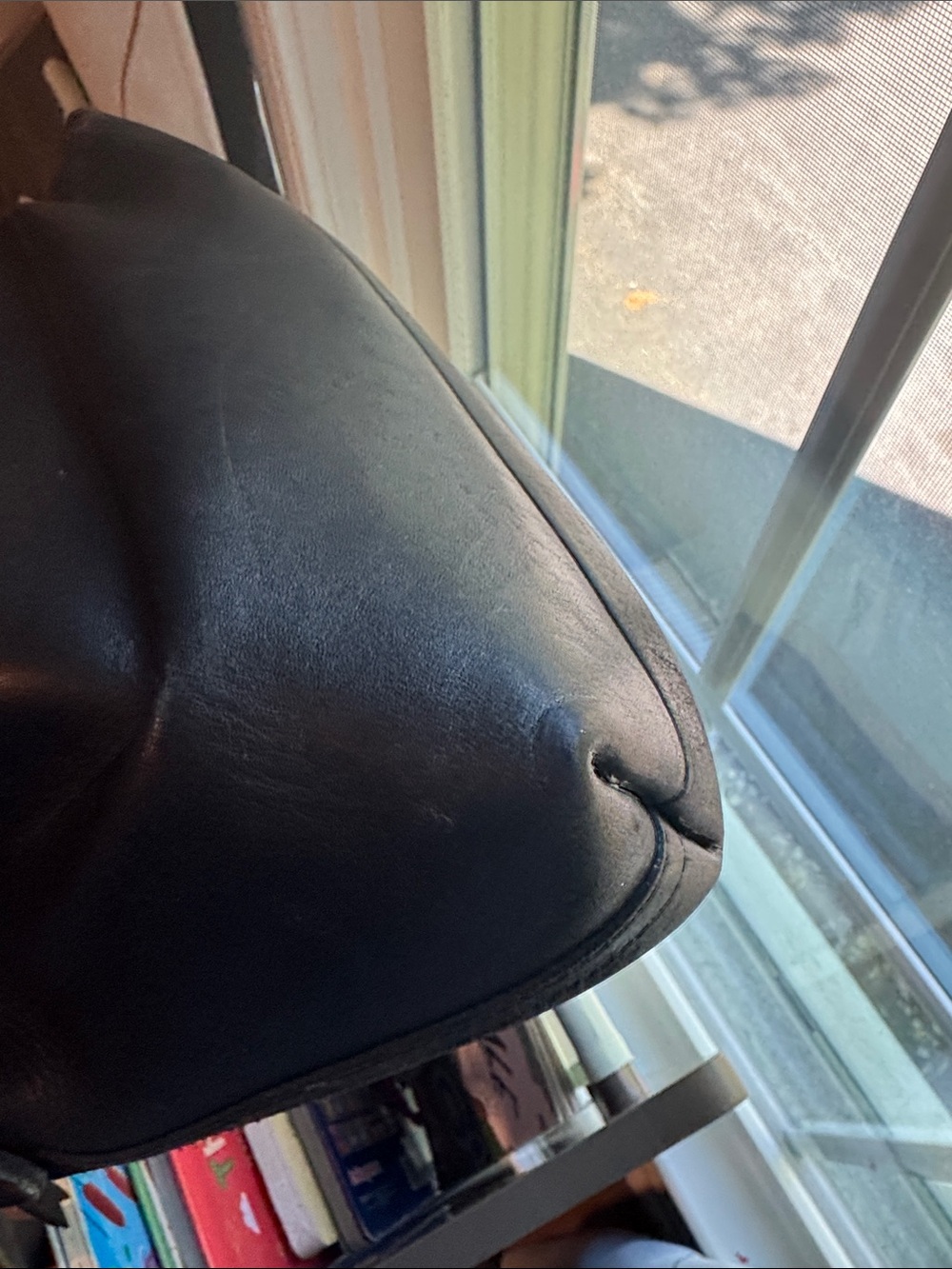 Madewell Black Leather Crossbody Bag with Gold Hardware - Picture 12 of 13